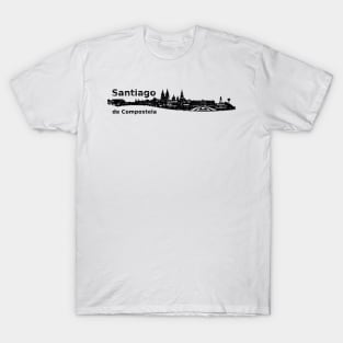 Santiago de Compostela City - World Cities Series by 9BH T-Shirt